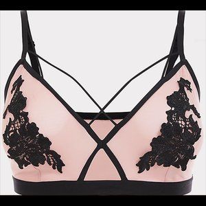 Torrid STRAPPY MESH APPLIQUE BRALETTE